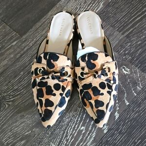 Cole Haan calfskin mules